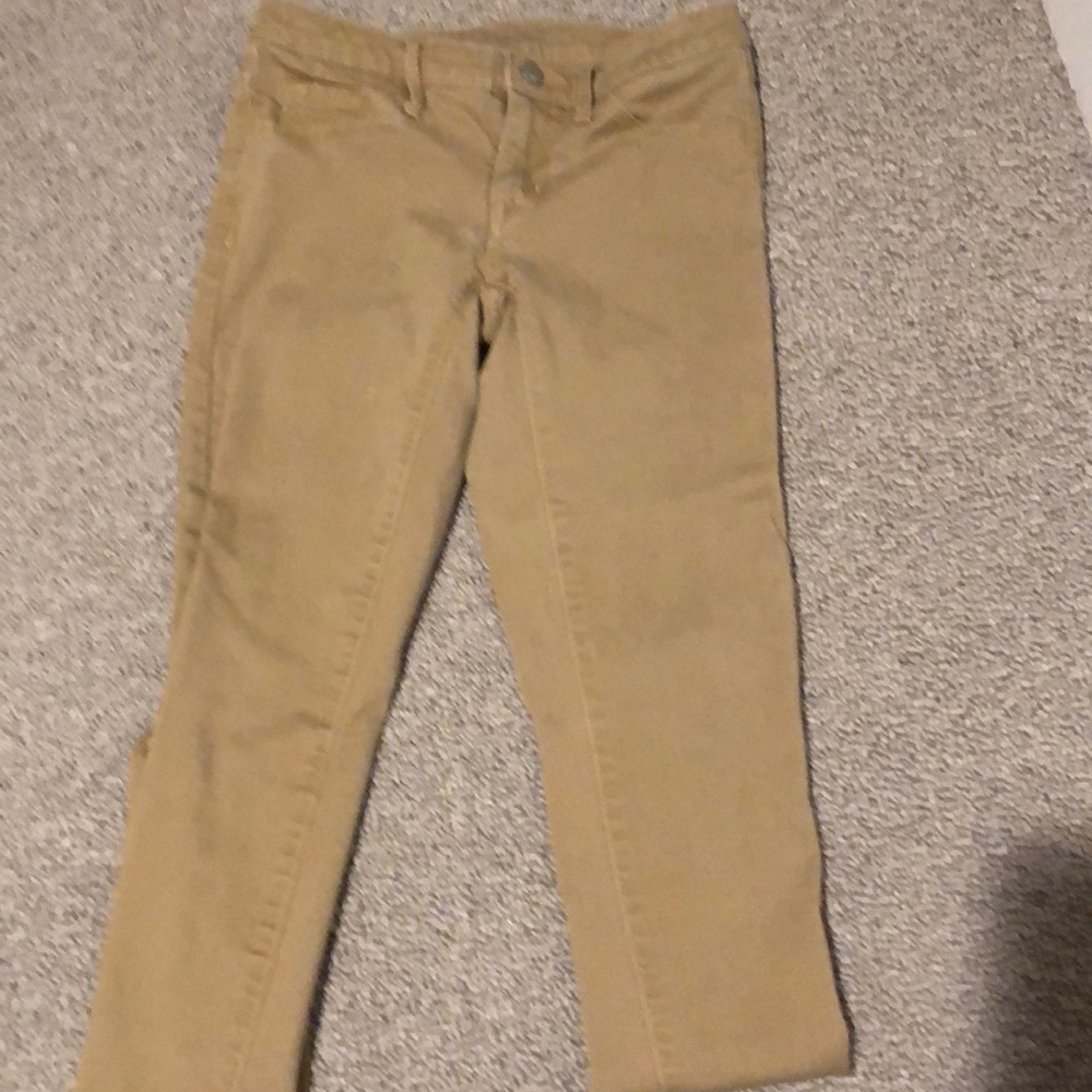 Khaki Mid-Rise Jegging Denim
